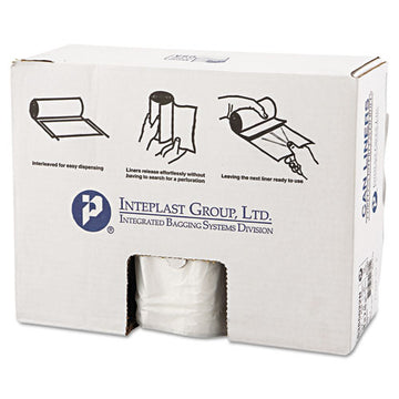 Inteplast Group High-density Interleaved Commercial Can Liners, 60 Gal, 22 Microns, 38" X 60", Clear, 150-carton freeshipping - TVN Wholesale